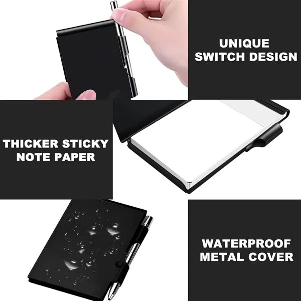 Mini Metal Small Notebook Pen Case