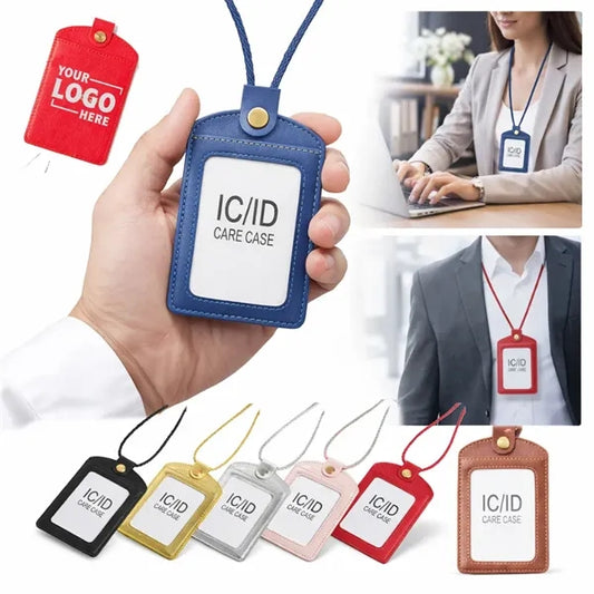 Logo PU ID Holder