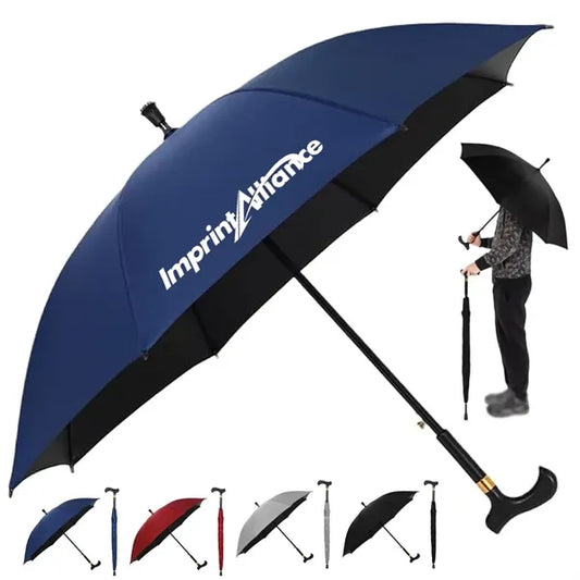41" Walking Stick Safety Umbrella With Non-Slip Tip