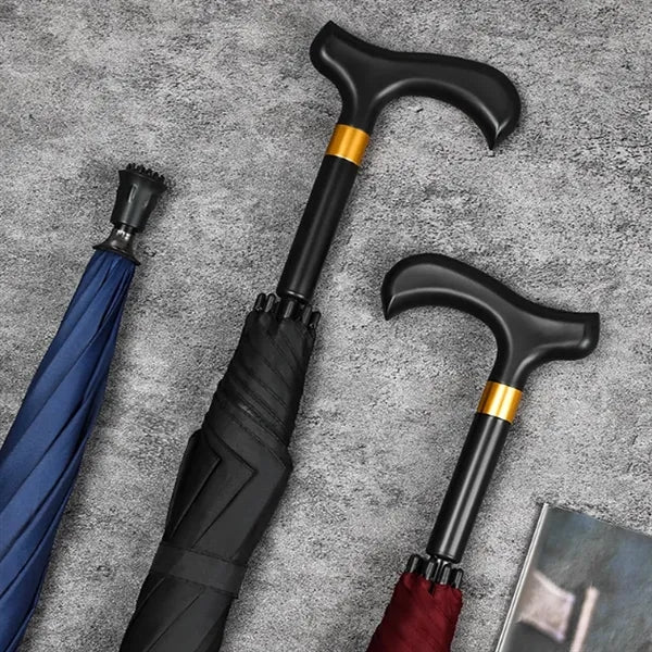 41" Walking Stick Safety Umbrella With Non-Slip Tip