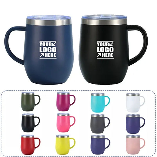 12oz Insulated Coffee Mug with Handle