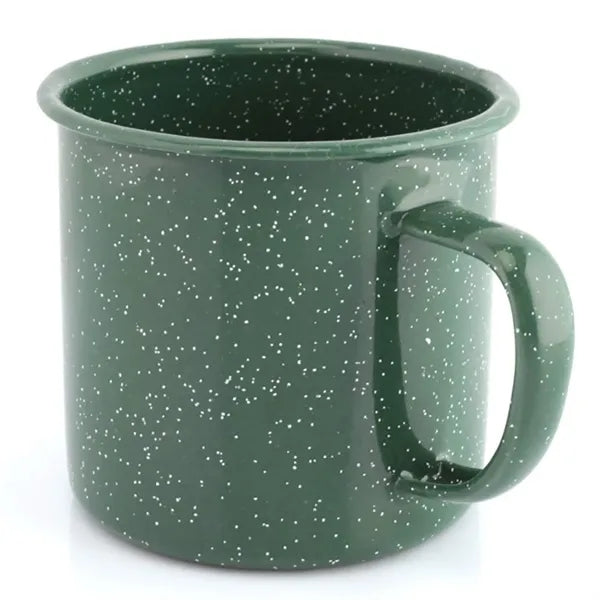 12 Oz. Cylinder Steel Enamel Retro Mug
