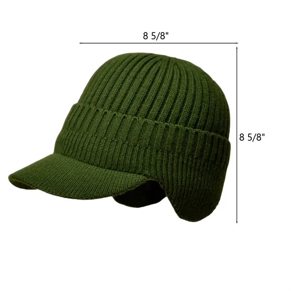 Thermal Fleece-Lined Knit Cap