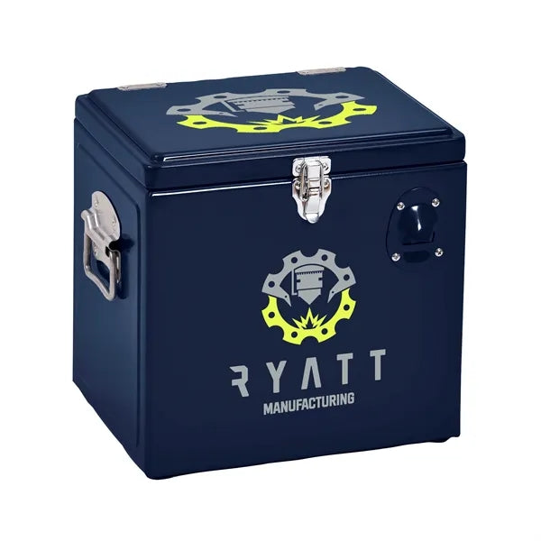 Metal Party Cooler, Front & Top Imprint