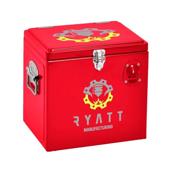 Metal Party Cooler, Front & Top Imprint