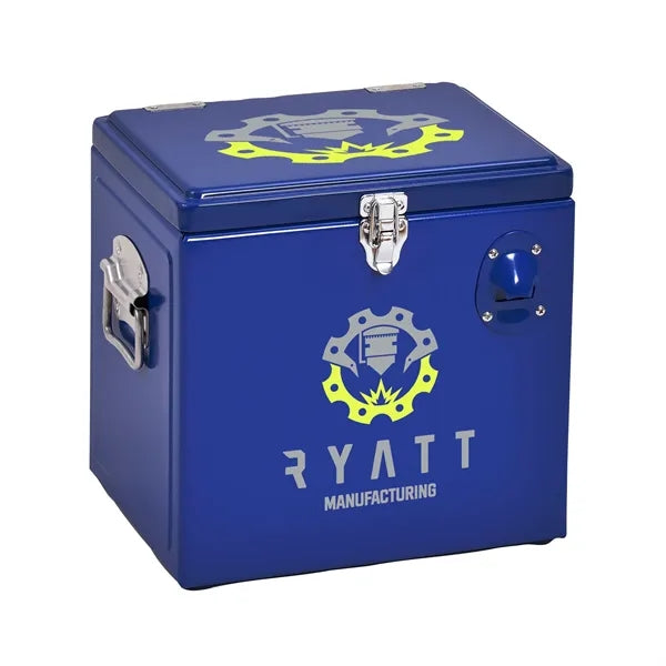 Metal Party Cooler, Front & Top Imprint