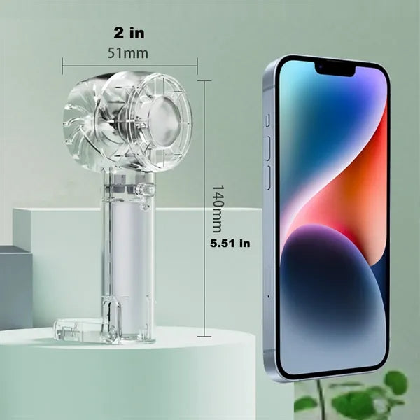 Mini Transparent Handheld Silence Fan