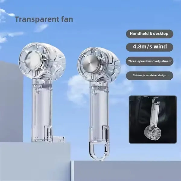 Mini Transparent Handheld Silence Fan