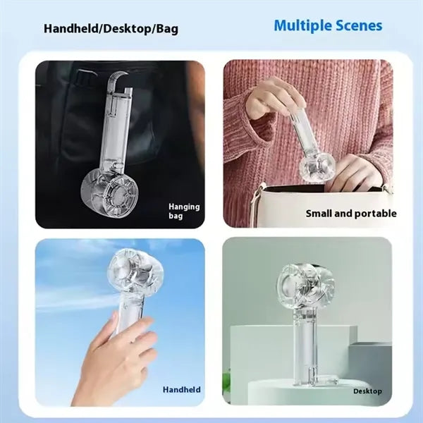 Mini Transparent Handheld Silence Fan
