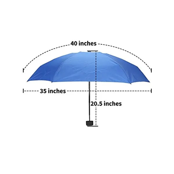 37" Pocket Mini Travel Umbrella With Hard Capsule Case