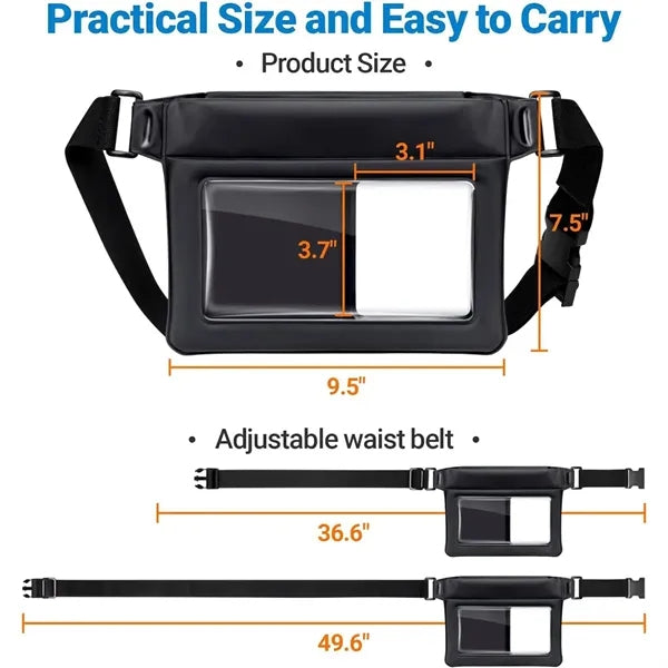 PVC Inflatable Floating Waist Bag Waterproof Fanny Pack