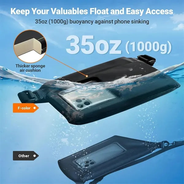 PVC Inflatable Floating Waist Bag Waterproof Fanny Pack