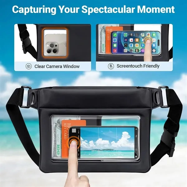PVC Inflatable Floating Waist Bag Waterproof Fanny Pack