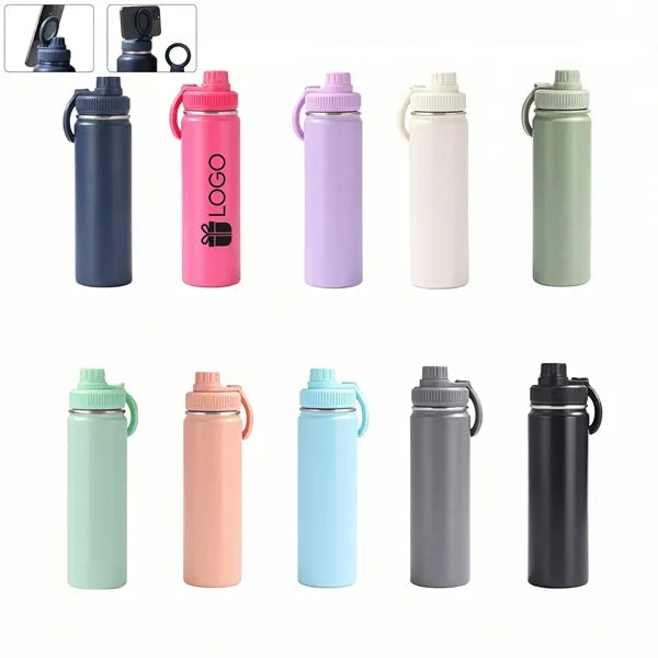 34 oz Stainless Steel Insulated Water Bottle with Spout Lid