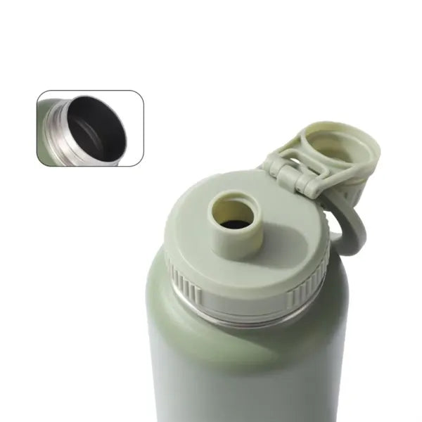 34 oz Stainless Steel Insulated Water Bottle with Spout Lid