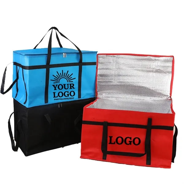 Large Insulated Grocery Cooler Bags Food Delivery Freezer