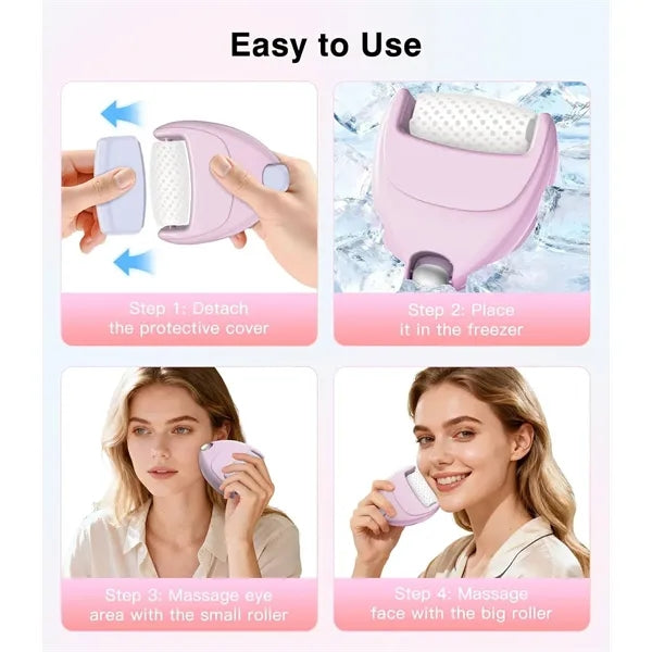 2-in-1 Ice Eye Face Roller