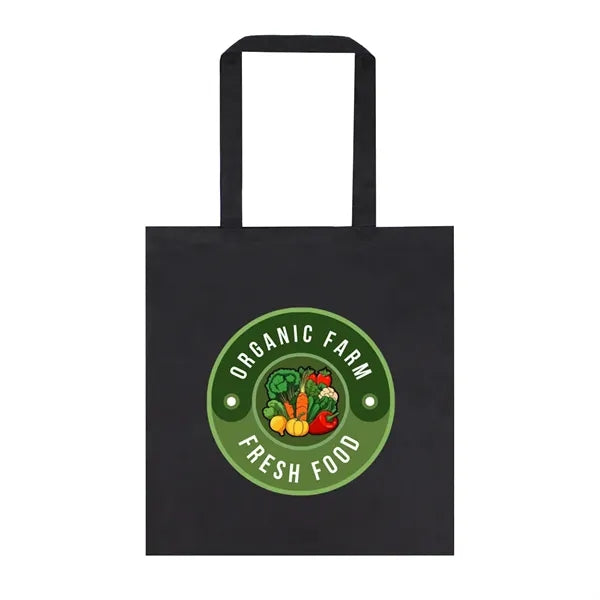 5 Oz Black Cotton Canvas Tote