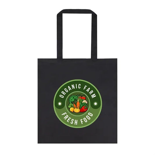 5 Oz Black Cotton Canvas Tote