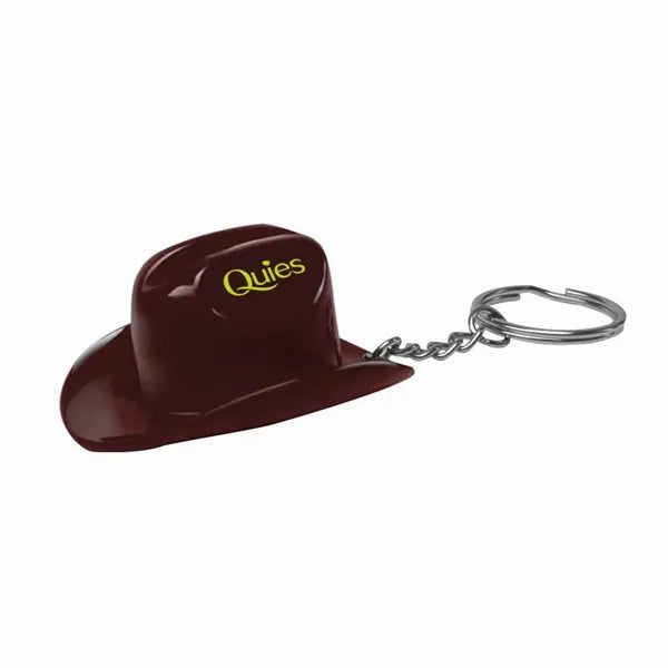 Plastic Cowboy Hat Bottle Opener Keychain