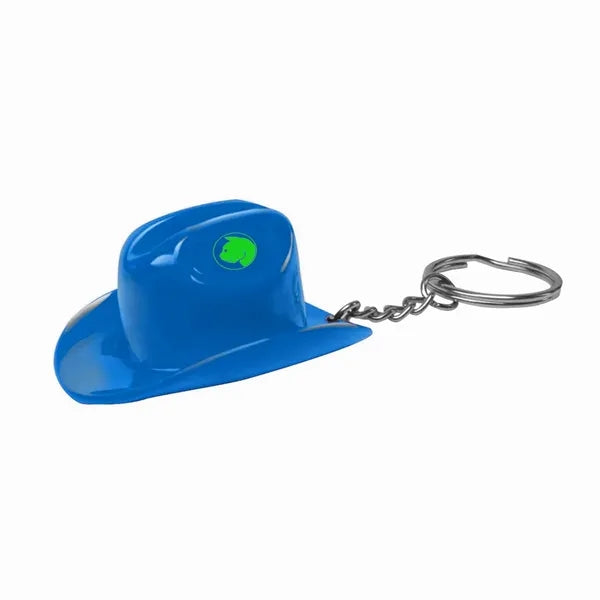 Plastic Cowboy Hat Bottle Opener Keychain