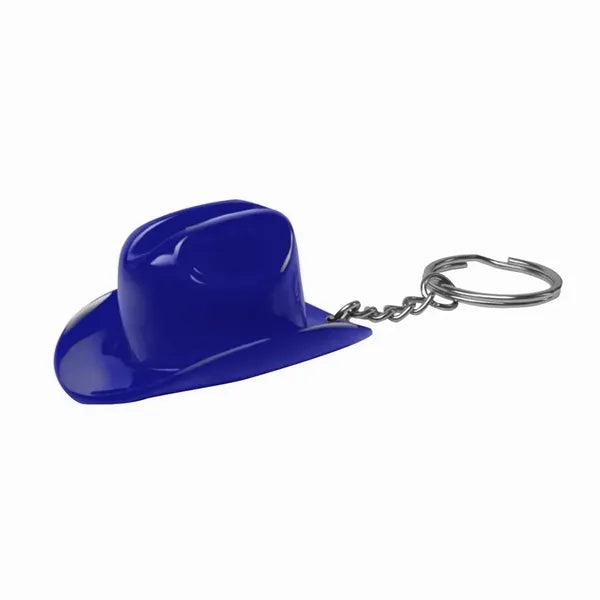 Plastic Cowboy Hat Bottle Opener Keychain