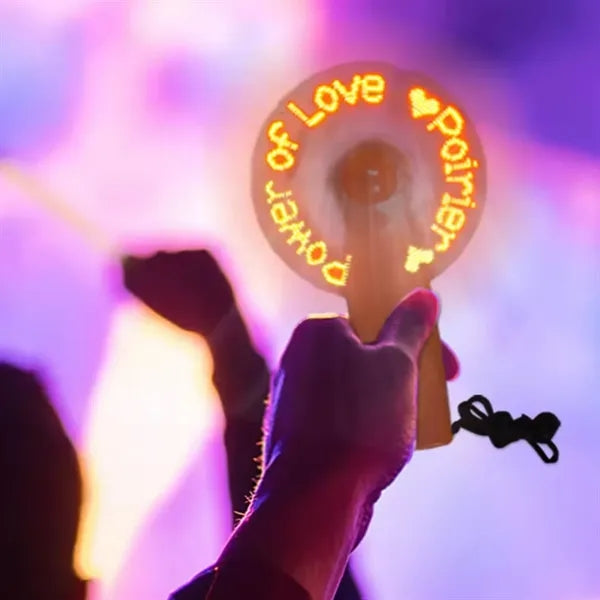 Handheld LED Fan Programmable Message