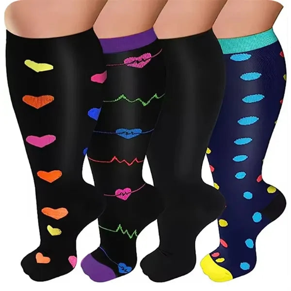Plus Size Compression Socks in Pairs