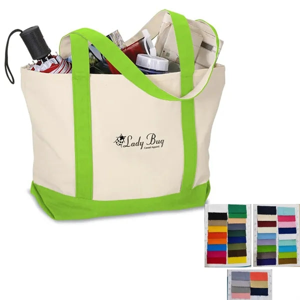 Large Heavyweight Cotton Boat Tote