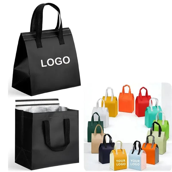 Insulated Take Away Bag,Disposable Non-woven Cooler Tote