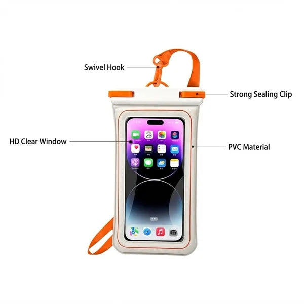 Universal Waterproof Phone Pouch with Touchscreen Window