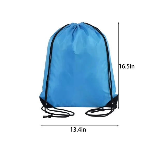 Convertible Drawstring Backpack with Reinforced Corners