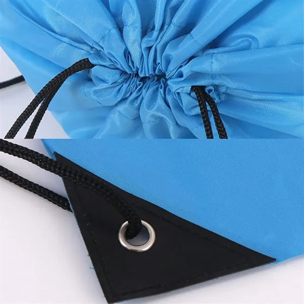 Convertible Drawstring Backpack with Reinforced Corners