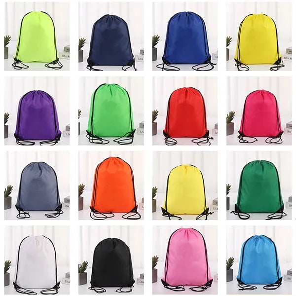 Convertible Drawstring Backpack with Reinforced Corners