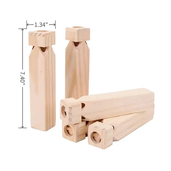 Safe Kids Toy Polished Wooden Train Whistle