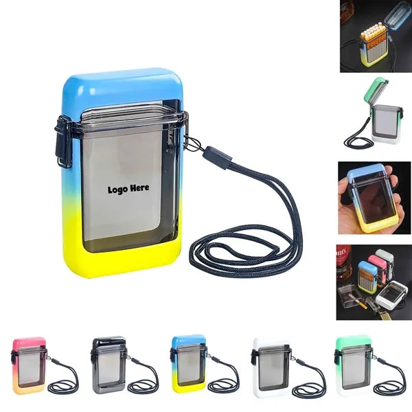 Waterproof Moistureproof Cigarette Box With Lanyard