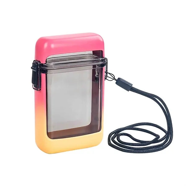 Waterproof Moistureproof Cigarette Box With Lanyard