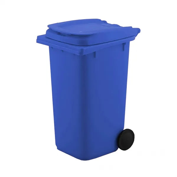Mini Plastic Trash Can Pen Holder