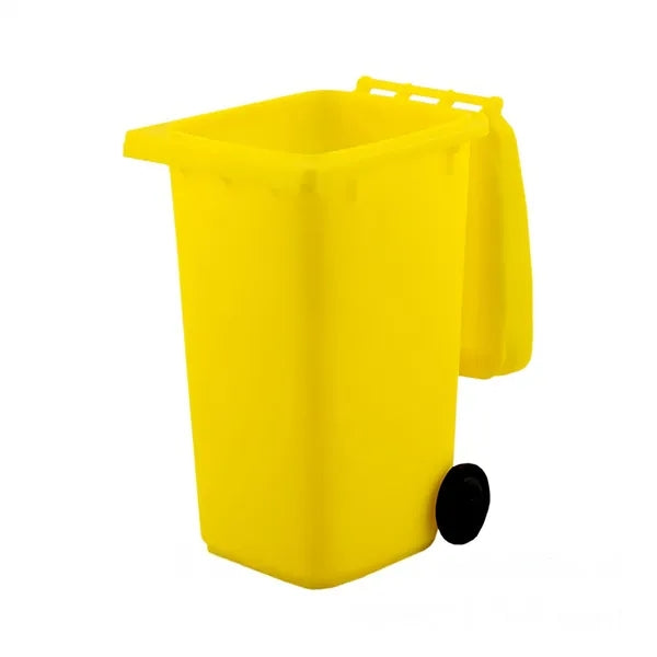 Mini Plastic Trash Can Pen Holder