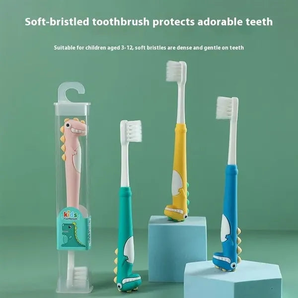 Logo Dinosaur Soft Bristle Kids Children Toothbrush