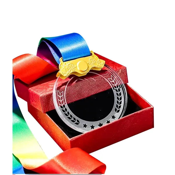 Crystal Lanyard Medal Award Ribbon