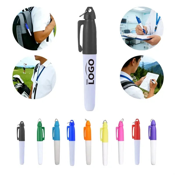 Golf Sport Mini Permanent Markers with Keychain
