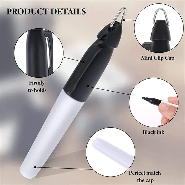 Golf Sport Mini Permanent Markers with Keychain