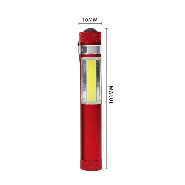 Magnetic COB Pen Shape Work Light W/ Clip