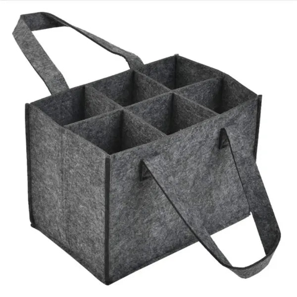 6-Bottle Felt Wine Bottle Gift Bag