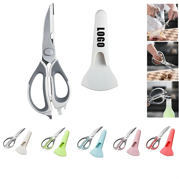 Multi Functional Kitchen Scissors With Sleeve