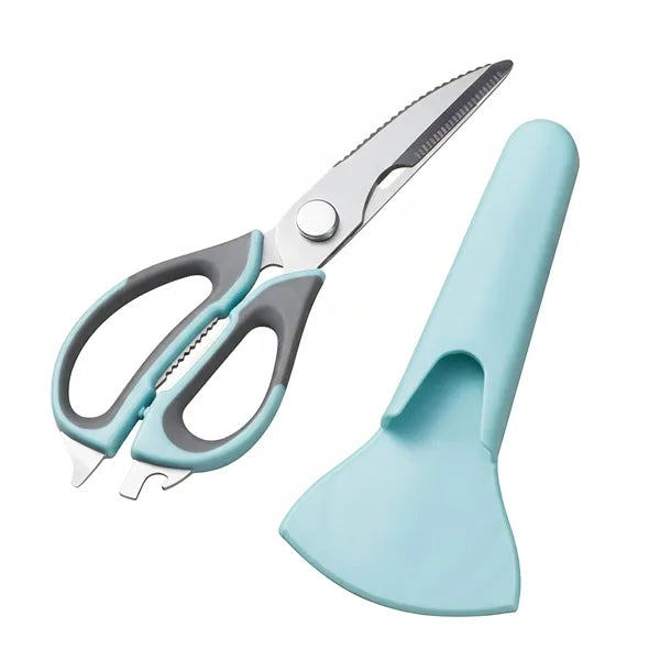 Multi Functional Kitchen Scissors With Sleeve