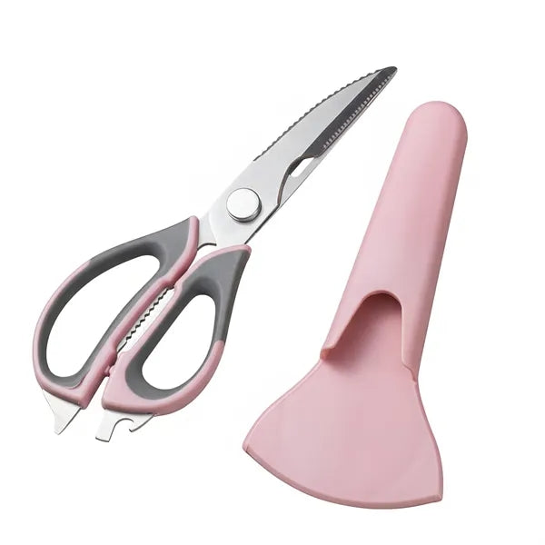 Multi Functional Kitchen Scissors With Sleeve