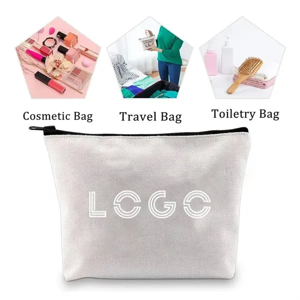 Canvas Zipper Top Tote Bag