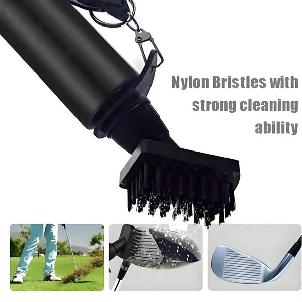 Golf Club Brush Cleaner With Water Bottle